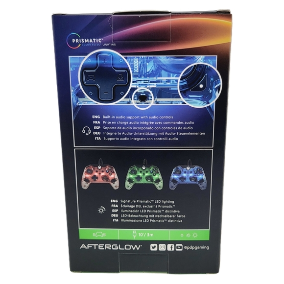 Xbox After Glow Wired Controller Prismatic Color Select Lighting PDP Gaming - Picture 3 of 5